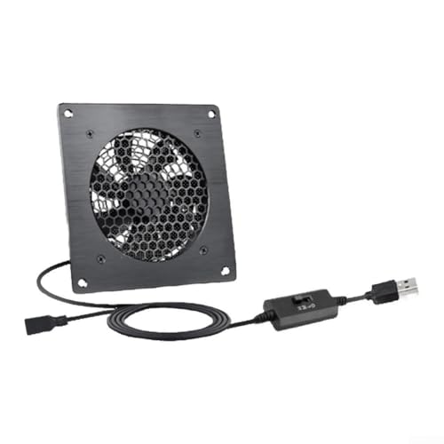Besshepplo Ventilador USB Compacto para una refrigeración Mejorada en Aplicaciones de Cine en casa e industriales (F030122505EC)