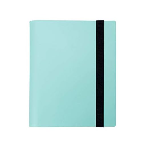 Trading Card Binder Sleeves Standard Size Card Collection Mini Binder Album Protector Holder 160 Pockets Blue