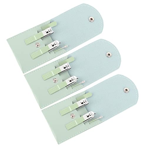 Outanaya 3 Zbg gx}jLALbg LP[X manicure set Y}jLALbg ̒ lC}jLALbg ܐ؂Lbg v + Yf| Green