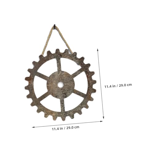 Engrenages muraux légers Lurrose en bois pour décorer un mur sans fixation lourde - 5