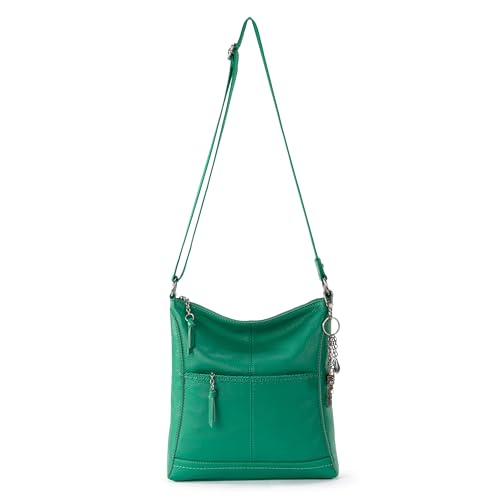 The Sak Lucia Crossbody in Leather, Adjustable Crossbody Strap, Clover Stitch