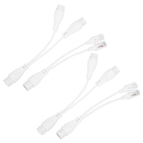 PoE Injector Cable Separator Adapter, transmisión rápida, larga vida útil, instalación fácil para cámaras PoE, IP/AP, 2 sets miniatura 7