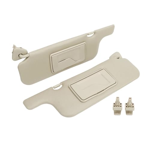 Miroir de maquillage Corolla 2001-2007 : lot de 2 panneaux de protection gris