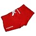 Swimsuit for Boxer Briefs for Men, Breathable Stretch Nylon Spandex Swim Trunks with Front Cross Design, Smooth Beach Shorts, S/M/L/XL/XXL(Red)(L)