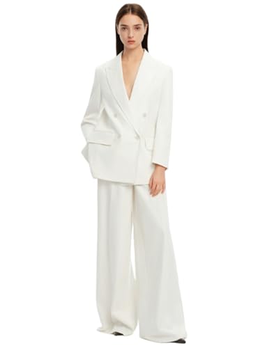 Costume de bal femme revers en pointe et double boutonnage finitions premium