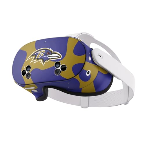 Autocollant vinyle NFL Baltimore Ravens Meta Quest 3S pour vos sessions gaming entre amis