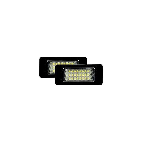 AUTO-STYLE DL AUN06 Set custom-fit LED license plate Lights - Compatible With Audi/Volkswagen/Skoda/Porsche miscellaneous,Black Cover