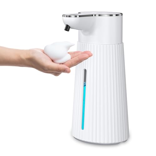 Image of 13.5oz Automatic Soap Dispenser, Hand Soap Dispenser Touchless, Water-Resistant and Rechargeable Foaming Dispenser for Bathroom Kitchen