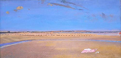 Impression d'affiches Charles Sims Les sables à Dymchurch de grande qualité 60x90cm