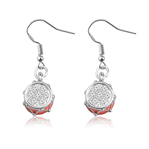 Bijoux pour batteur avec boucles d'oreilles de 1cm en zinc et perles