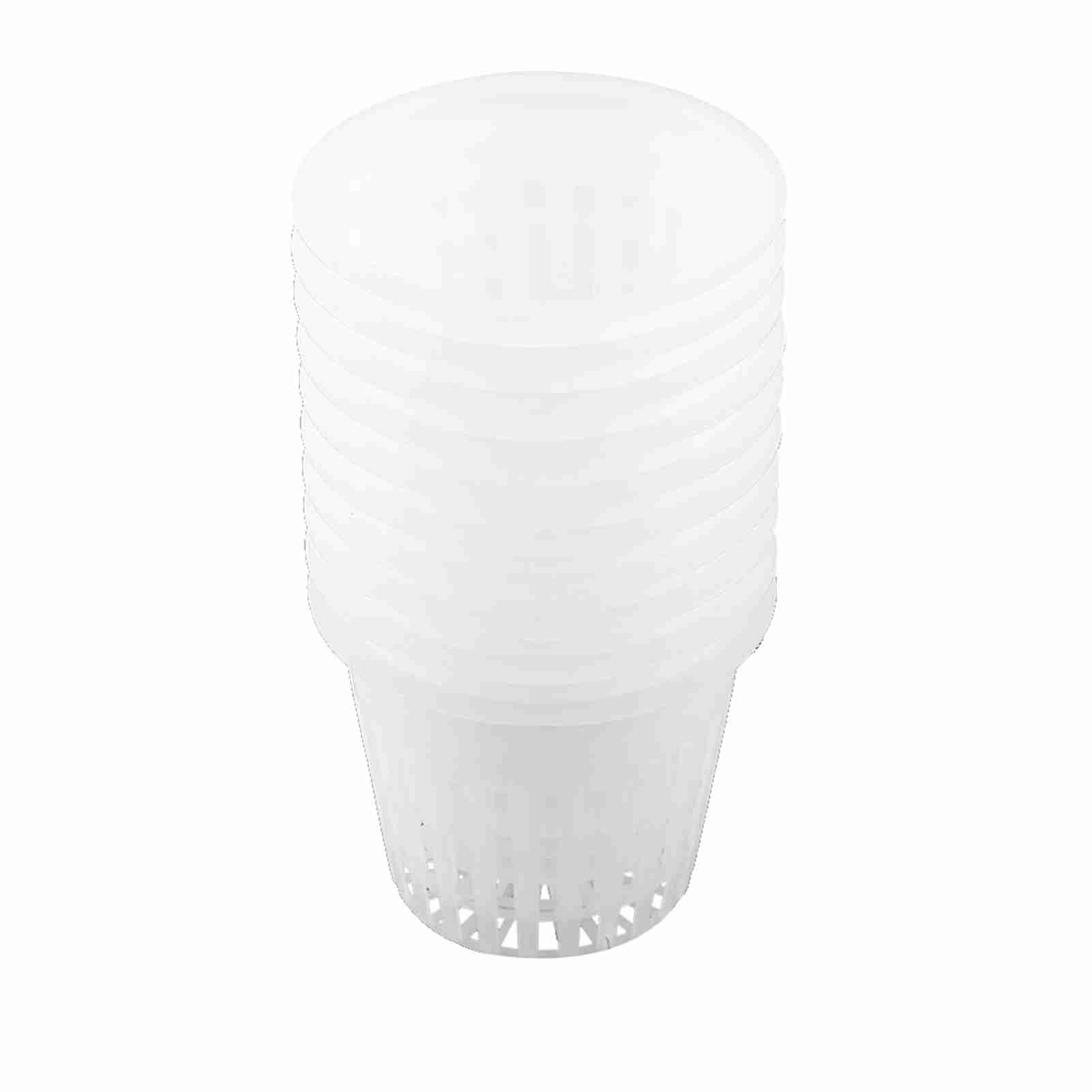 Haofy Cestello Per Piante Idroponiche - Rete In PP 10 Pezzi - Diametro 8 Cm Per Talee E Giardinaggio - 4