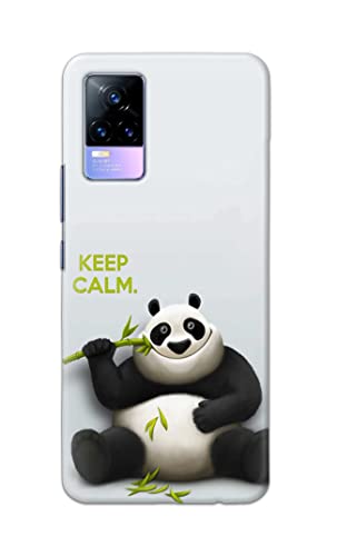 Image of PRINTFIDAA� Printed Hard Back Cover Case for Vivo Y73 | Vivo V21e 4G Back Cover (Cartoon Panda) -2808