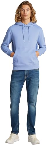 Calvin Klein Herren Hoodie Badge mit Kapuze, Blau (Tempest), XXS – Ansicht 4