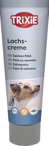 TRIXIE Hundeleckerli PREMIO - Crema di salmone per cani, 110 g, per cani, senza glutine, senza cereali e zucchero, gustosa ricompensa per allenamento e casa - 3178-1