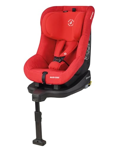 Maxi-Cosi Tobifix Silla coche isofix grupo 1, reclinable 3 posiciónes, crece con el niños 9 meses - 4 años (9-18 kg), color Nomad Red