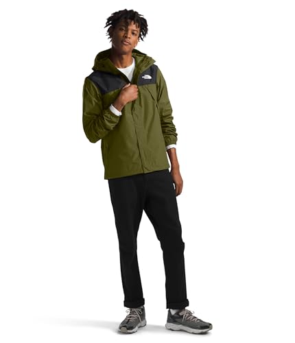 The North Face Men's Antora Jacket, L, Forest Olive/TNF Black-NPF2