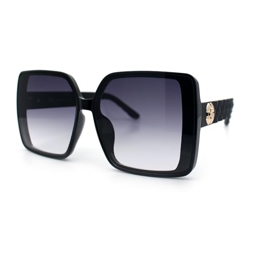 SA106 Womens Oversized Rectangular Designer Fashion Classic Mod Sunglasses4