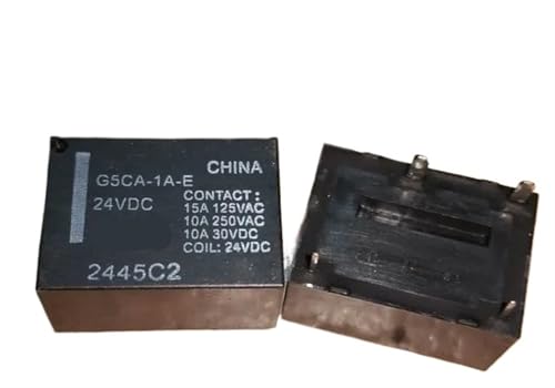 Relé G5CA-1A 24VDC de 4 pines y 10A para control de circuitos de automatización