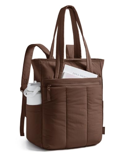BAGSMART Quilted Tote Backpack