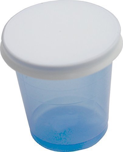 Medi-Inn Lot de 80 gobelets à médicament avec couvercle Bleu