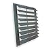 Exh Shutter,Fits Fan Dia 18 in,Aluminum
