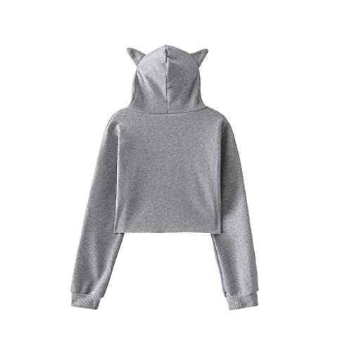 Novo moletom cropped The Promised Neverland com capuz Emma Norman Ray Cosplay orelha de gato cropped