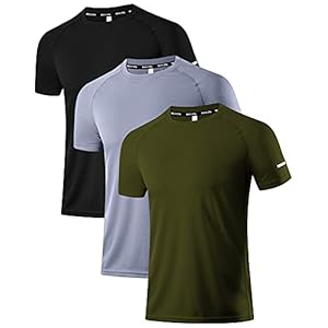 Holure Heren Sportkleding Ademend Sneldrogend T-shirt met korte mouwen