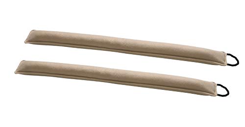 Morgan Home Fashions 36 inch Fleece Draft Guard- Premium Home Decor, Energy Saving Draft Stopper, Keep You Comfortable, Neutral Colors Available (2, Beige)