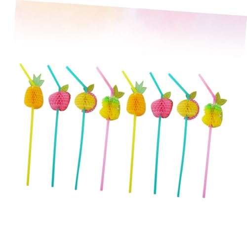 24 pitillos desechables coloridos 3D de plástico miniatura 7