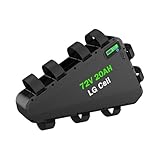batteria 72 volt TENSION ET CAPACITÉ : Batterie lithium 72V 20AH offrant une puissance optimale pour les moteurs 72V jusqu'à 3000W.