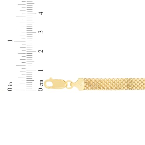 Floreo 14k Yellow Gold 7mm Bismark Chain Bracelet 7.25 Inch2