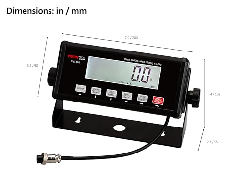 Indicador VisionTechShop VIC-100 con pantalla LCD grande y retroiluminada miniatura 4
