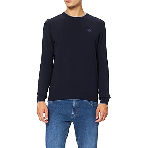 NORTH SAILS Men's Crewneck Sweater with Tipping Cover