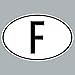 GreenIT F Aufkleber Auto Sticker FRA FR Frankreich Länderkennzeichen Zeichen Symbol 4061963019801