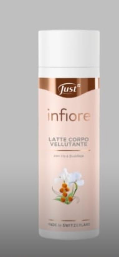 Just Infiore Latte Corpo Vellutante, Crema Idratante Svizzera con Estratti Floreali, 200ml