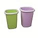 Produktbild CAODANDE Mülleimer Kunststoff Haushalt Mülleimer Dicken Verschleißfesten Bruchsicheren Gürtel Ring Platz Innenküche Wohnzimmer Müll Mülleimer (Color : Purple, Size : 26cm*21.5cm)