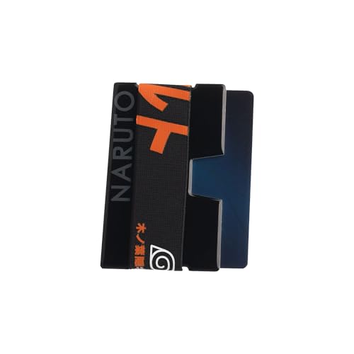 Bioworld Naruto Kanji Name Black Metal Minimalist Card Holder3