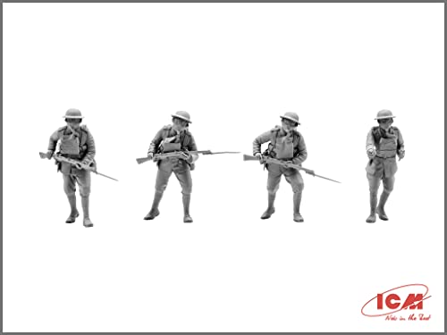 Kit modelo figuras militares británicas enmascaradas 1:35 miniatura 3