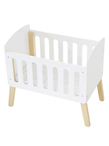 VERTBAUDET Puppenbett aus Holz FSC® weiß/Natur ONE Size