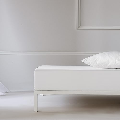 ABECE CASA - Bajera 200 Hilos 100% Alg. Peinado 150X190/200 01-Blanco