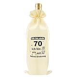 Geschenk Zum 70 Geburtstag Mann,Geschenk 70 Geburtstag Mann,Geschenke Zum 70. Geburtstage Frau,Weinhandtasche,Geschenkideen Zum 70 Geburtstage