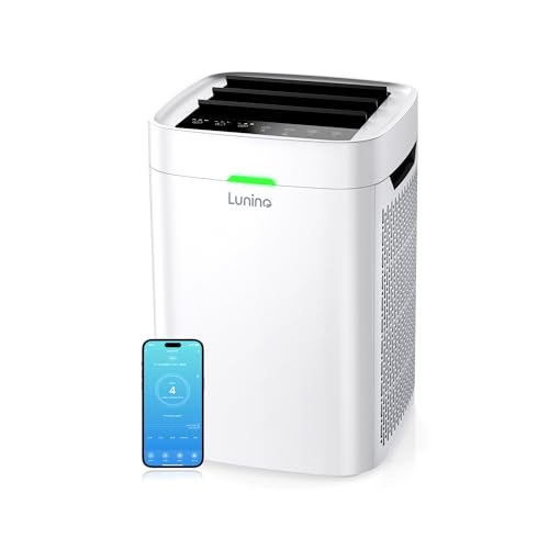 Air Purifiers for Home Large Room Up to 2600 Ft², Double-Sided HEPA Air Purifier with Washable Pre-filter, Smart WiFi, PM 2.5 Air Quality Monitor, for Pets Hair, Dust, Pollen, Smoke