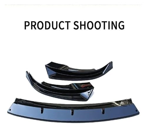 Spoiler avant pour Model 3 2017-2023 diffuseur de menton noir mat - 3
