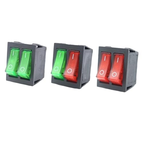 Interruptor doble ON-OFF KCD8 para reparar mandos eléctricos de 6 pines y 15A