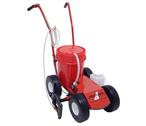 Newstripe EcoLiner Plus Battery Powered Field Striper (Part# 10004484) | Heavy Duty Diaphragm Pump, Detachable Spray Gun, 1-Gallon Cleaning Tank, 12V Deep Cycle Battery | 2-Year Warranty | Made in USA