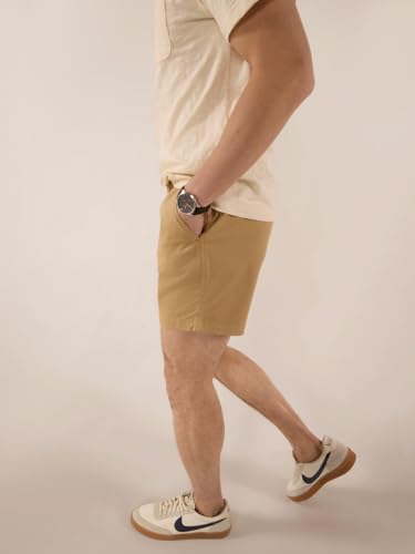 Image of Chubbies Chino Shorts Men 5.5 Inch - Mens Shorts Casual with Elastic Waistband, Side and Back Pockets, Stretch Cotton Blend