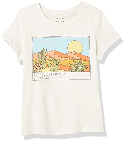Billabong Girls' Short Sleeve Graphic Tee, Salt Crystal Sunny Skies, S