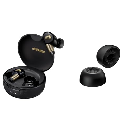 yCzƃCs[XZbgzJVCPEbh Victor WOOD master (Ebh}X^[) sAmubN + Victor EP-FX13M-B pC[s[X VR 4 MTCY ubN