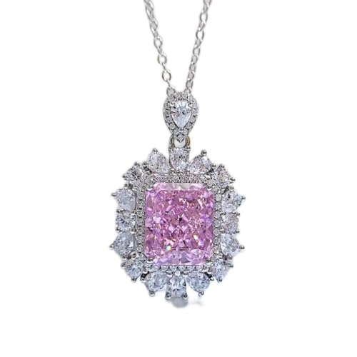 Collier Moissanite 6CT anti-ternissement en argent 925 pour éviter les irritations et les rayures