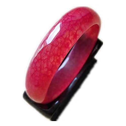 Bracelet en jade rouge naturel 59 mm idéal pour sublimer vos tenues de soirée